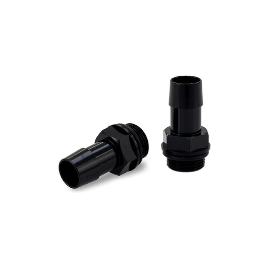 Mishimoto MMFT-M20-58BK M20x1.5 5/8", Hose Barb Aluminum Fittings, Pack of 2