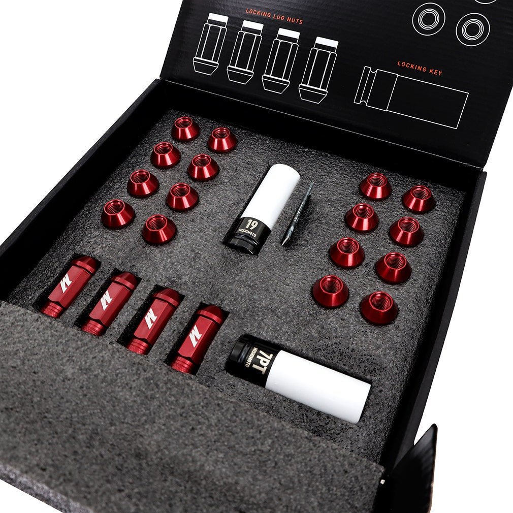 Mishimoto MMLG-15-20L Aluminum Locking Lug Nuts M12x1.5, 20pc Set