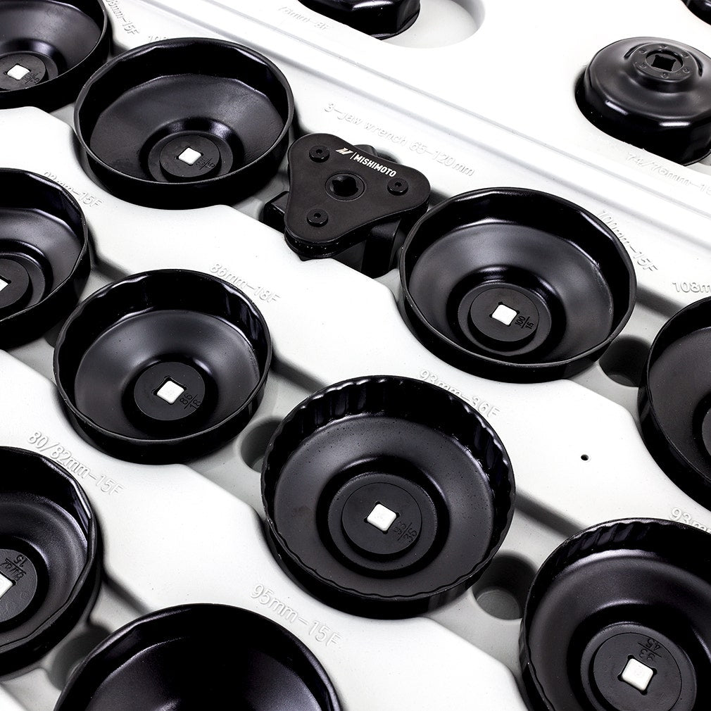 Mishimoto MMTL-OF-30 Cup Style Oil Filter Wrench Set, 30 Pieces