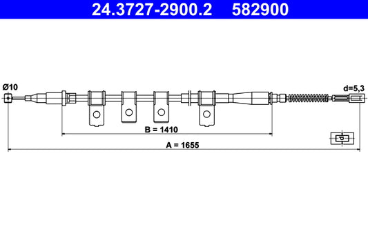 BOSCH 1987477706 Parking Brake Cable Pull