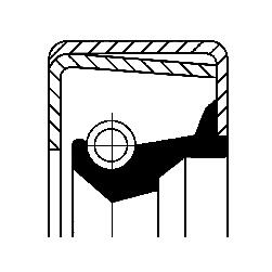 CORTECO CO01003254B Crankshaft Shaft Seal
