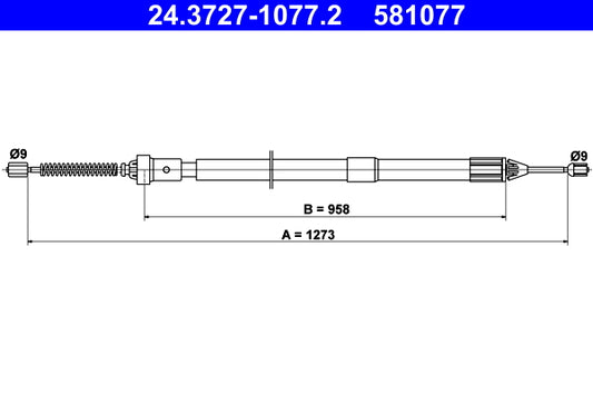BOSCH 1987482227 Parking Brake Cable Pull