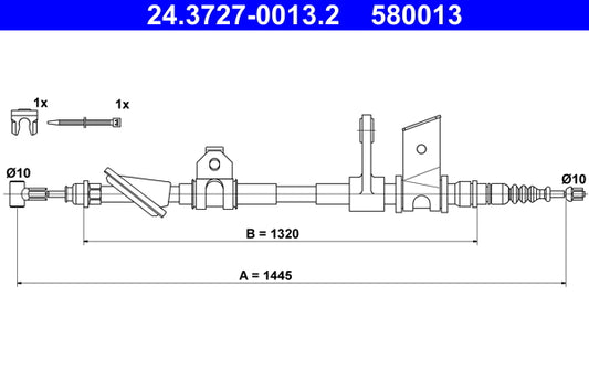 BOSCH 1987482190 Parking Brake Cable Pull