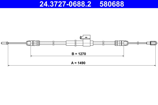 BOSCH 1987477578 Parking Brake Cable Pull