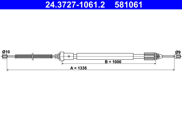 BOSCH 1987477636 Parking Brake Cable Pull