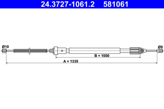 BOSCH 1987477636 Parking Brake Cable Pull