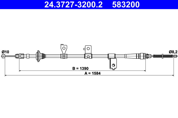 BOSCH 1987482408 Parking Brake Cable Pull