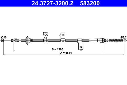 BOSCH 1987482408 Parking Brake Cable Pull