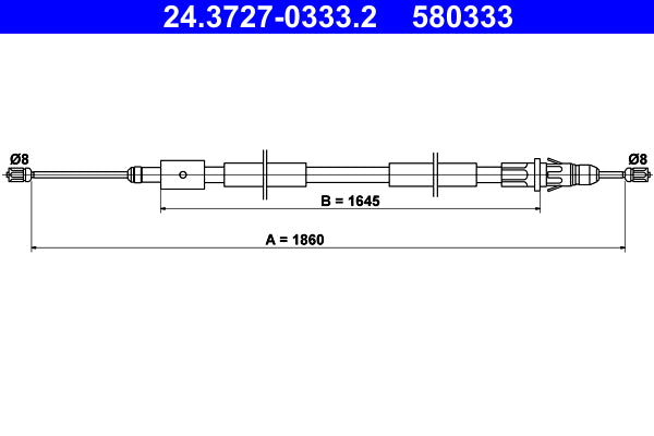 BOSCH 1987482308 Parking Brake Cable Pull