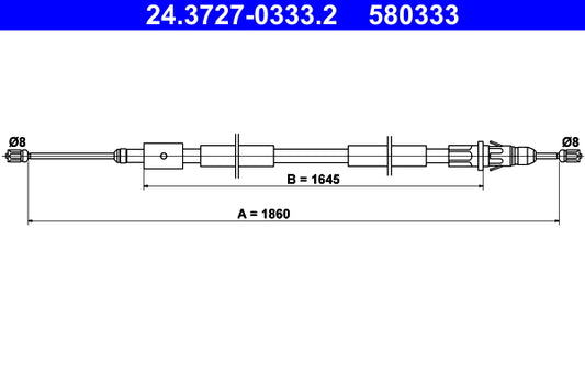 BOSCH 1987482308 Parking Brake Cable Pull