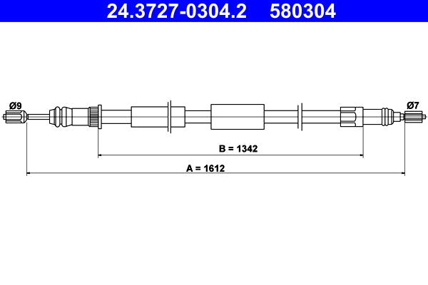 BOSCH 1987477669 Parking Brake Cable Pull