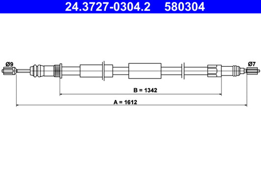 BOSCH 1987477669 Parking Brake Cable Pull