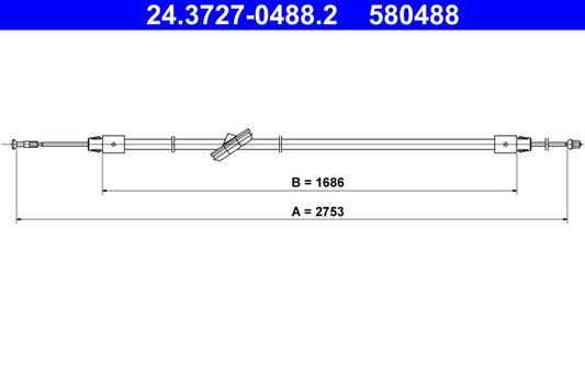 BOSCH 1987477046 Parking Brake Cable Pull