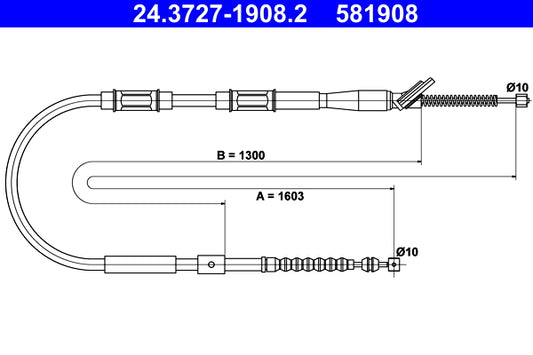 BOSCH 1987477403 Parking Brake Cable Pull