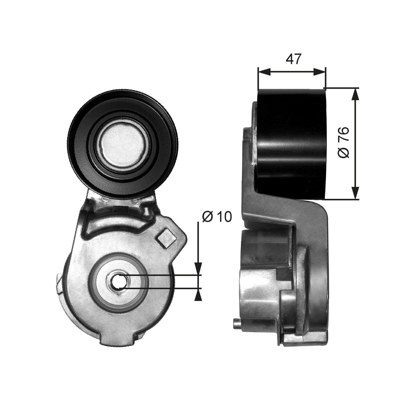 GATES GATT38566 V-Ribbed Belt Tensioner Lever
