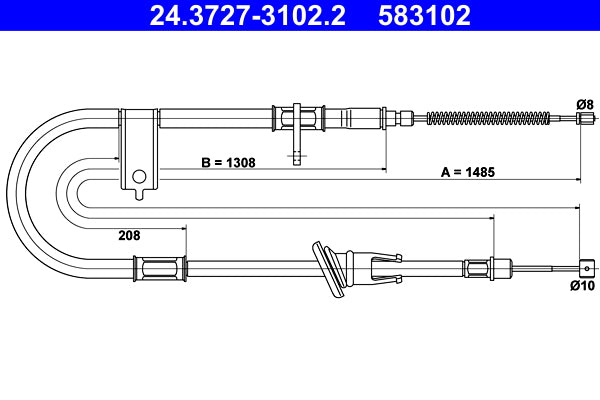 BOSCH 1987482023 Parking Brake Cable Pull