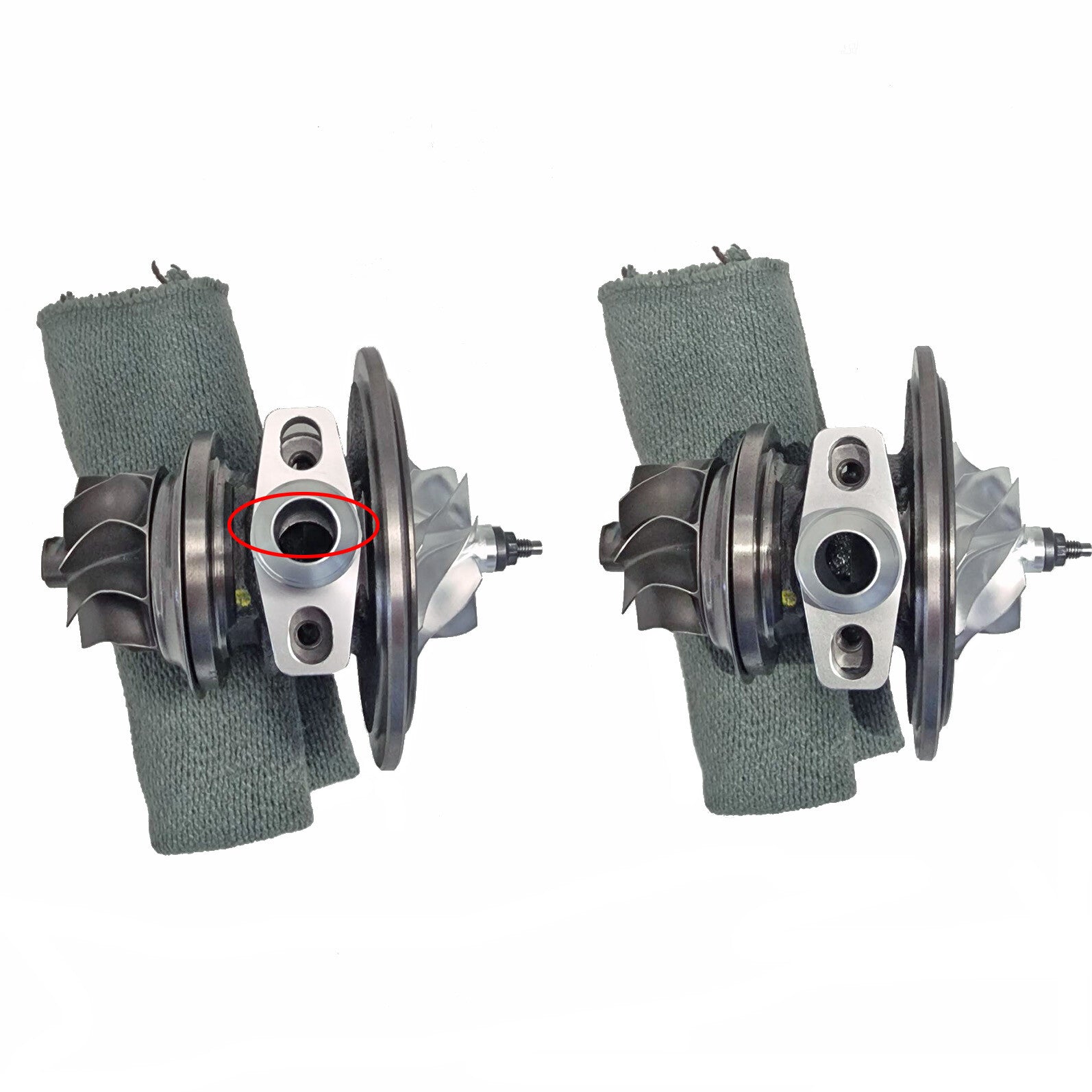 Turbozentrum 284560 Oil return adapter GBC14-200 Dash 10 - 65mm