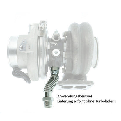 Turbozentrum 463024 Oil return flange T3 / T4 pipe flexible - short version