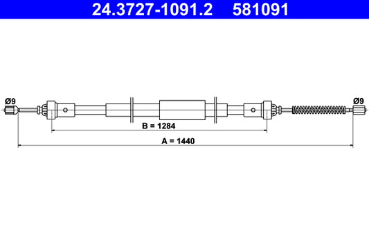 BOSCH 1987482229 Parking Brake Cable Pull