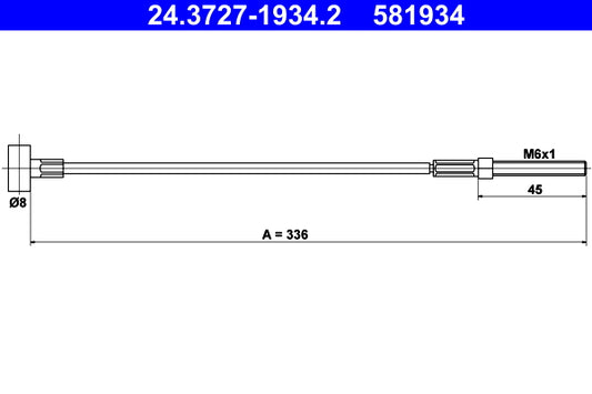 BOSCH 1987477086 Parking Brake Cable Pull