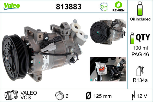 VALEO VAL813883 Air Conditioning Compressor