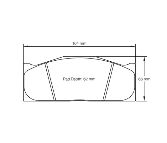 Pagid S2016L2EB01 Brake Pad S2016 RSL 2E (bedded)