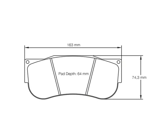 Pagid S2560L2EB01 Brake Pad S2560 RSL 2E (bedded)