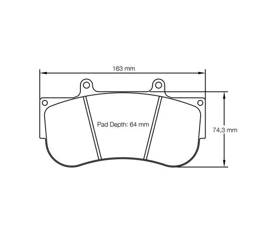 Pagid S2564L1EB01 Brake Pad S2564 RSL 1E (bedded)