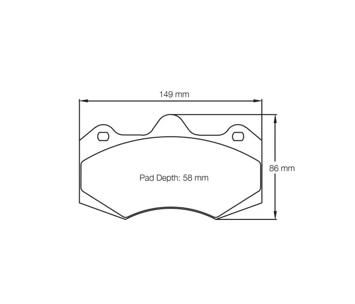 Pagid S4346L01B01 Brake Pad S4346 RSL 1 (bedded)