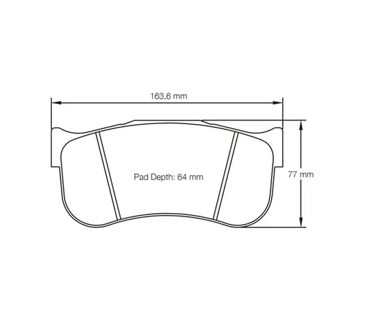 Pagid S8101T01B01 Brake Pad S8101 RST 1 (bedded)