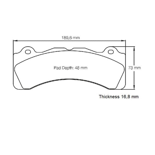 Pagid S8061C01001 Raceblok Set RSC1