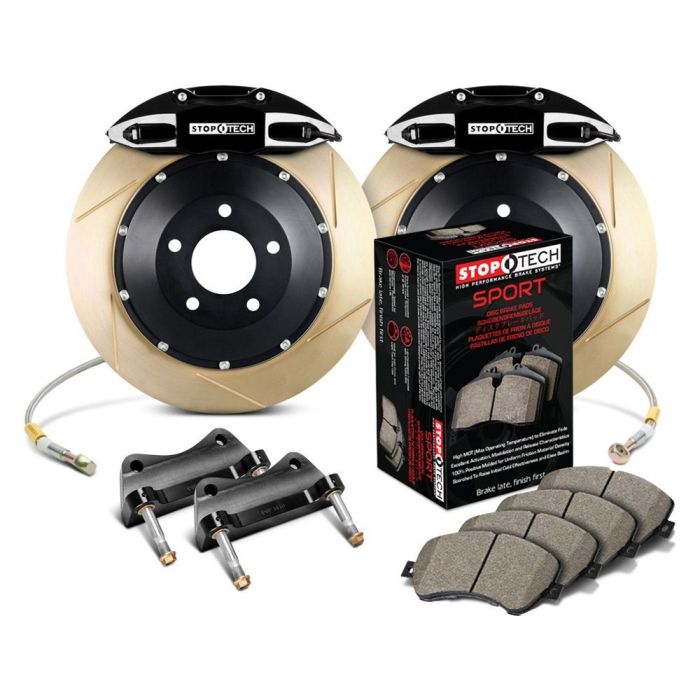 StopTech 83.153.0058.53 Sport Big Brake Kit - Rear - 380x32mm Slotted & Zinc Coated - ST-41 Black