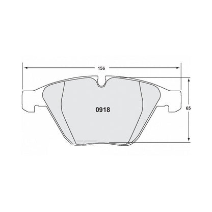 PFC 0918.331.19.44 FRONT BRAKE PADS RACE 331 CMPD 19 MM FOR BMW M3 (E90 / E92 / E93) 2008-2013