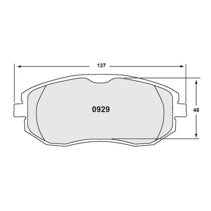 PFC 0929.10 FRONT BRAKE PADS Z-RATED FOR SUBARU BRZ / TOYOTA GT86 / GR86