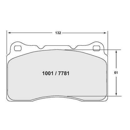 PFC 1001.11 FRONT BRAKE PADS Z-RATED FOR MITSUBISHI EVO / SUBARU STI / HYUNDAI GENESIS COUPE