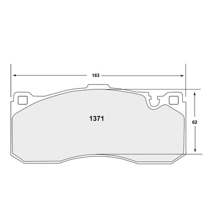 PFC 1371.08.16.44 FRONT BRAKE PADS RACE 08 CMPD 16 MM FOR BMW 135I (E82) 2007-2013