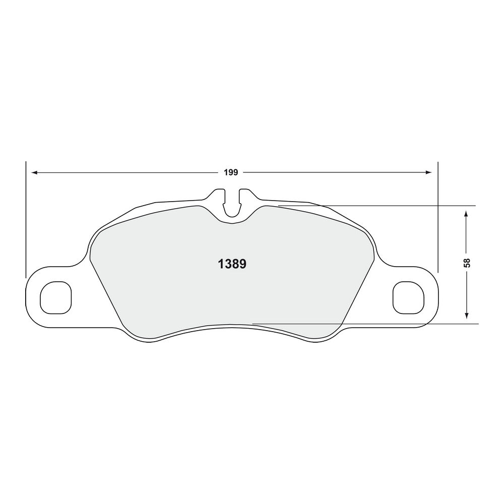 PFC 1389.08.17.44 FRONT BRAKE PADS RACE 08 CMPD 17 MM FOR PORSCHE 718/981 BOXSTER GTS 3.4/981C GTS
