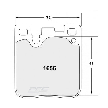 PFC 1656.332.16.44 REAR BRAKE PADS RACE 332 CMPD 16 MM FOR BMW M3 (F80) / M4 (F82 / F83) / M2 (F87)