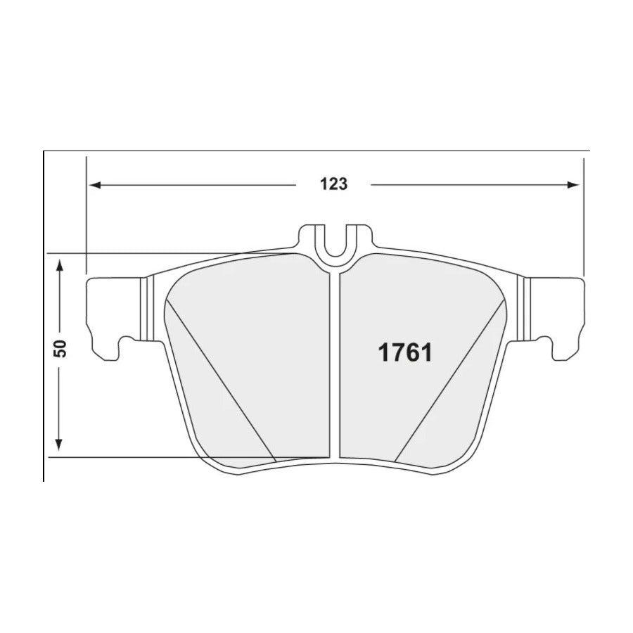 PFC 1761.332.15.44 REAR BRAKE PADS RACE 332 CMPD FOR VW GOLF GTI / CLUBSPORT / R 4MOTION (MK7) / VW GOLF R / GTI (MK8)
