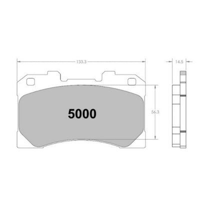 PFC 5000.39.15.44 FRONT BRAKE PADS RACE 39 CMPD 15 MM FOR TOYOTA GR YARIS (GXPA16) / GR COROLLA (E210)