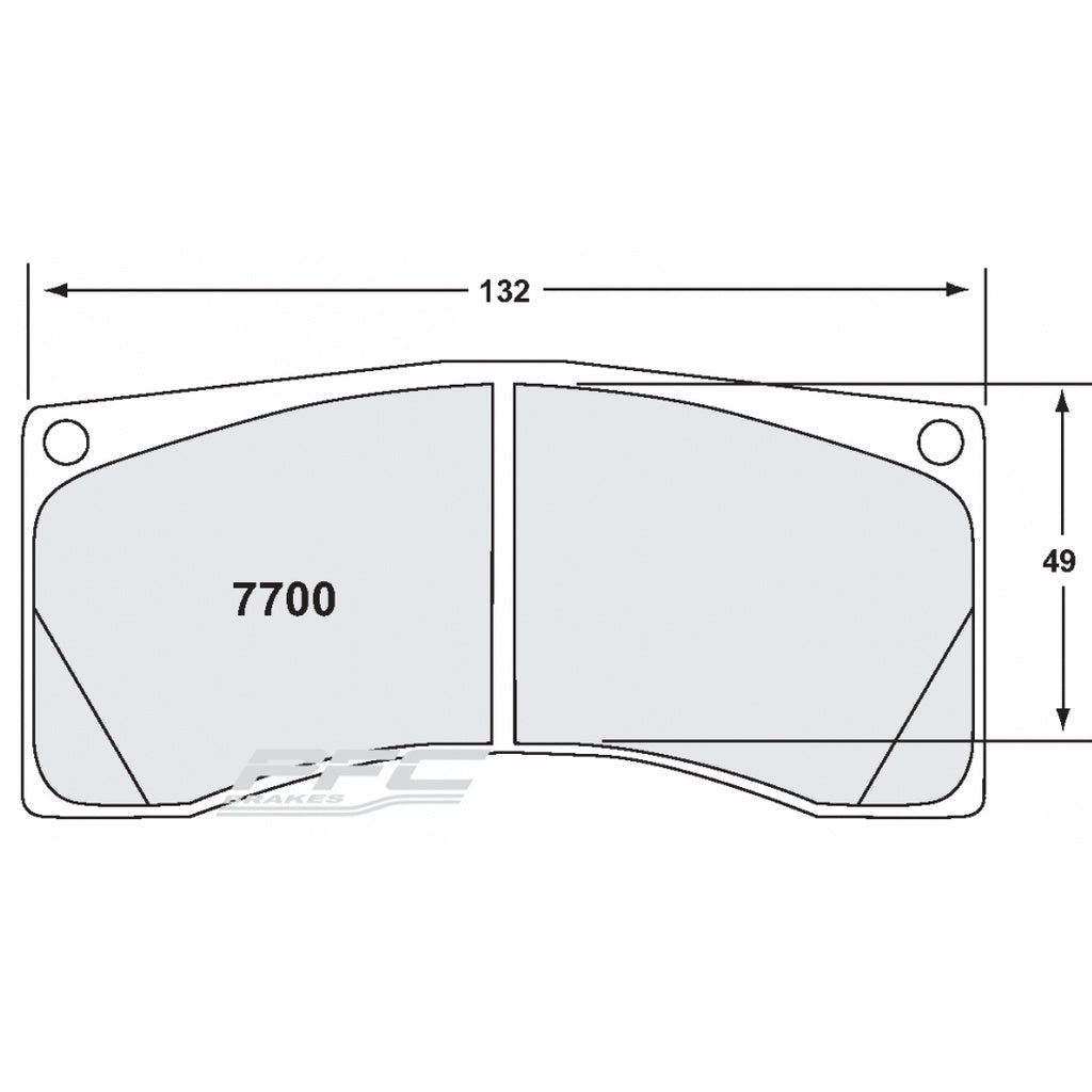 PFC 7790.39.25.44 BRAKE PADS RACE 39 CMPD FOR TOYOTA GT86 / SUBARU BRZ