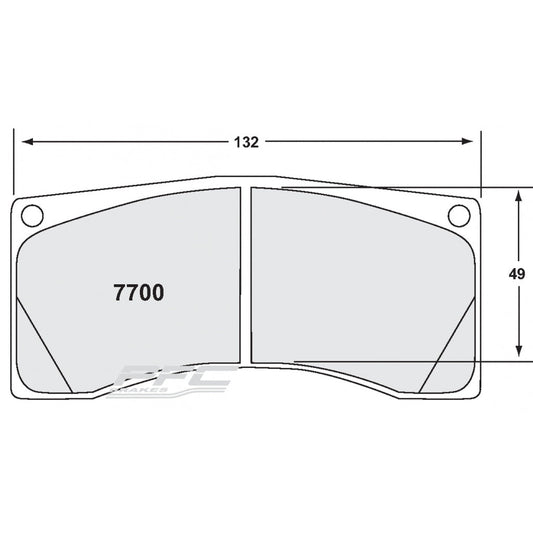PFC 7790.39.25.44 BRAKE PADS RACE 39 CMPD FOR TOYOTA GT86 / SUBARU BRZ