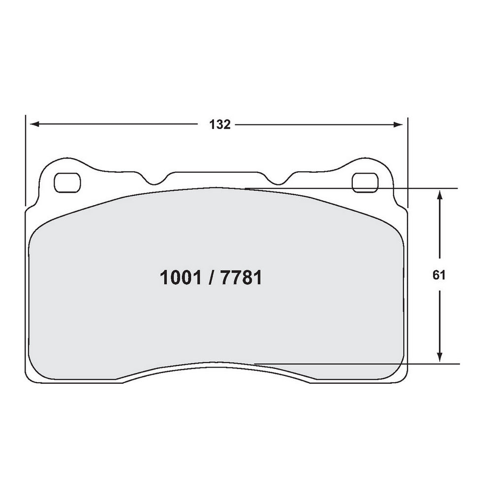 PFC 7781.331.15.44 FRONT BRAKE PADS 331 CMPD 15 MM FOR SUBARU STI / MITSUBISHI EVO