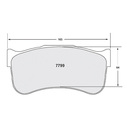 PFC 7799.40.29.44 BRAKE PADS 40 CMPD 29 MM FOR NISSAN GT-R (R35) 2009-