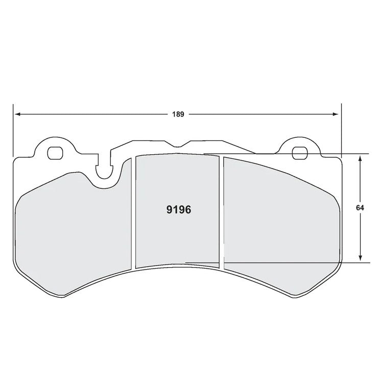PFC 9196.11.17.44 BRAKE PADS RACE 11 CMPD 17 MM FOR AUDI RS6 (C7) / MERCEDES-BENZ C63 AMG / E63 AMG