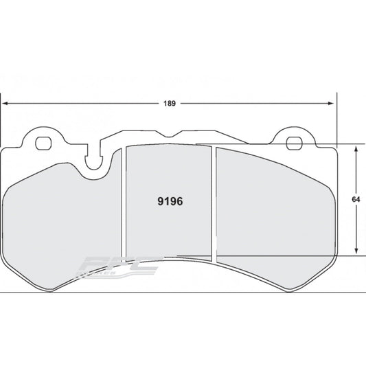 PFC 9196.10 BRAKE PADS Z-RATED FOR AUDI RS6 (C6) / MERCEDES AMG C63