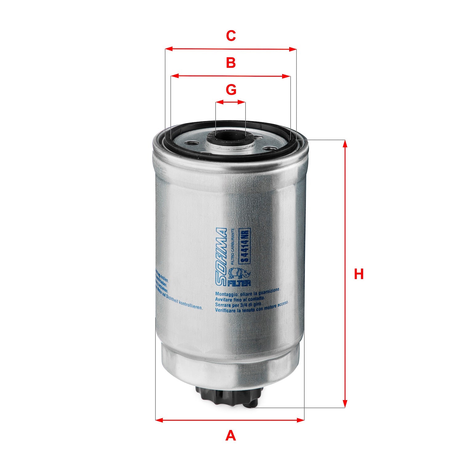 SOFIMA S4414NR Fuel Filter
