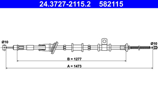 BOSCH 1987482331 Parking Brake Cable Pull