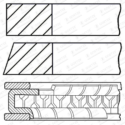 GOETZE 08-445900-00 Piston Ring Kit
