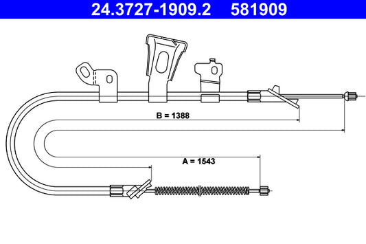BOSCH 1987477831 Parking Brake Cable Pull